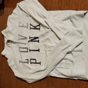 Pink 1/4 Zip Sweatshirt